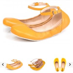 Shapen Tulip 2.0 mustard ballet flats